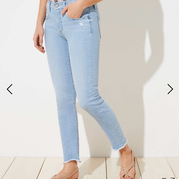 loft skinny crop jeans